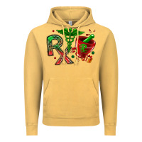 Vintage Mustard rx christmas pharmacy Vintage Hoodie - MaliasSmallBusiness