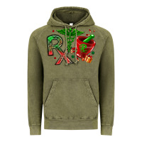 Vintage Olive rx christmas pharmacy Vintage Hoodie - MaliasSmallBusiness