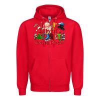 Red santas favorite hockey player Zipper Hoodie - CowGirlArtShop