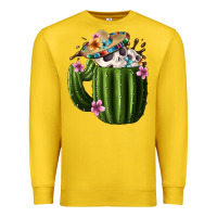 Lemon Day Of The Dead Mexican Cactus Premium Sweatshirt - FaDigitalArtStudio