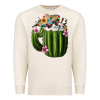 Sandshell Day Of The Dead Mexican Cactus Premium Sweatshirt - FaDigitalArtStudio