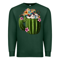 Sports Green Day Of The Dead Mexican Cactus Premium Sweatshirt - FaDigitalArtStudio