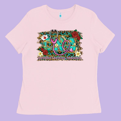 Certified Nursing Assistant Cna Nurse Ladies Tee Designed By Barkaloodesign
