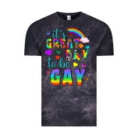 Cloud Black Western It's Great Day To Be Gay Vintage Tee - BundleAndBundleShop