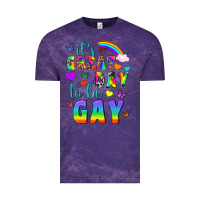 Cloud Purple Western It's Great Day To Be Gay Vintage Tee - BundleAndBundleShop