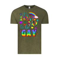 Vintage Olive Western It's Great Day To Be Gay Vintage Tee - BundleAndBundleShop