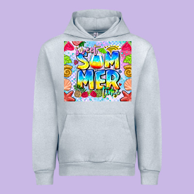 Summer Time Urban Hoodie Designed By Cowhidedigitalart