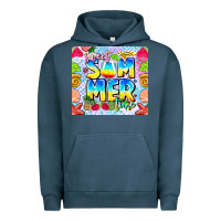 Pigment Midnight Navy summer time Urban Hoodie - CowhideDigitalArt