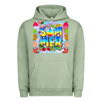 Pigment Oil Green summer time Urban Hoodie - CowhideDigitalArt