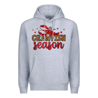 Heather Grey crawfish season Premium Hoodie - OliviaCreatesArt