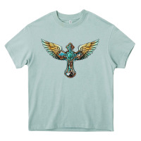 Arona western cross wings Heavy Core Tee - BarkalooDesign