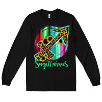 Black Sagittarrius Sign of Zodiac Long Sleeve Tee - Bettercallsaul
