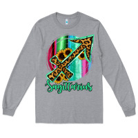 Heather Grey Sagittarrius Sign of Zodiac Long Sleeve Tee - Bettercallsaul