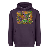 Plum mardi gras plaid purple glitter background Heavyweight Hoodie - FaDigitalArtStudio