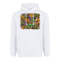 White mardi gras plaid purple glitter background Heavyweight Hoodie - FaDigitalArtStudio