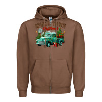 Chestnut small town christmas Zipper Hoodie - CowGirlArtShop