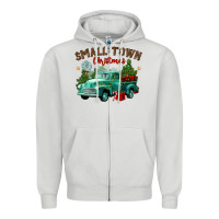 Dove Grey small town christmas Zipper Hoodie - CowGirlArtShop
