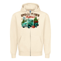 Sandshell small town christmas Zipper Hoodie - CowGirlArtShop