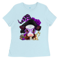 Baby Blue halloween baby calf Ladies Tee - Jasminsmagicworld