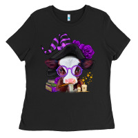Black halloween baby calf Ladies Tee - Jasminsmagicworld