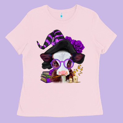 Halloween Baby Calf Ladies Tee Designed By Jasminsmagicworld