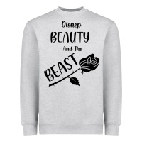 Heather Grey Wrt Beauty And The Beast Heavyweight Sweatshirt - Bettercallsaul
