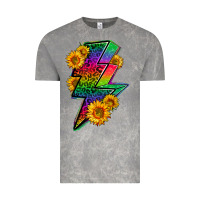 Cloud Rock LGBTQ+ Lightnin' Bolt With Sunflower Vintage Tee - BundleAndBundleShop