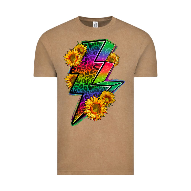 Lgbtq+ Lightnin' Bolt With Sunflower Vintage Tee by BundleAndBundleShop | Teevron