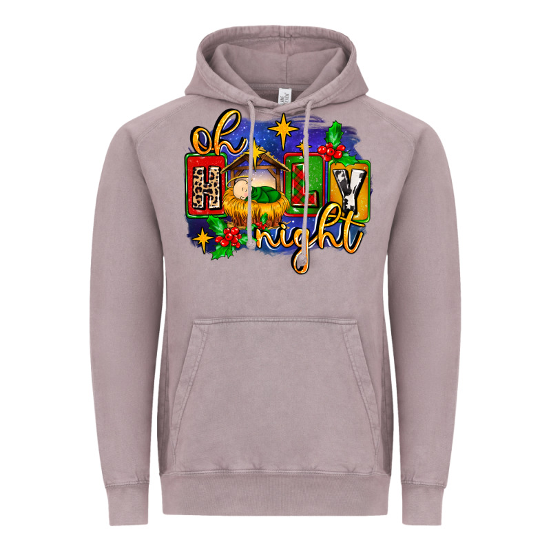 Oh Holy Night With Baby Jesus For Christmas Vintage Hoodie by MaliasSmallBusiness | Teevron