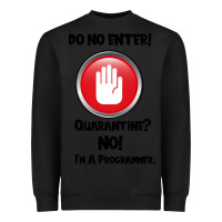 Black I'm Not In Quarantine I'm A Programmer Heavyweight Sweatshirt - Bettercallsaul