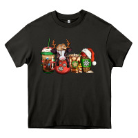 Asphalt christmas baby calf coffee cups Heavy Core Tee - Jasminsmagicworld