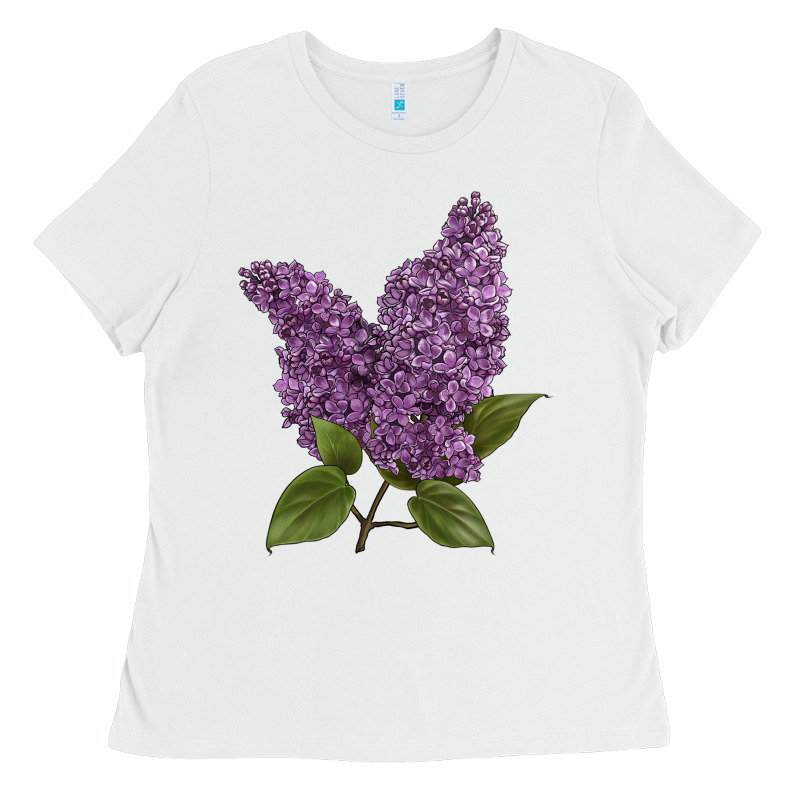 Purple Lilac Flower Illustrations Ladies Tee by LillyAllenDesigns | Teevron