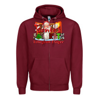 Burgundy santas favorite volleyball player Zipper Hoodie - CowGirlArtShop