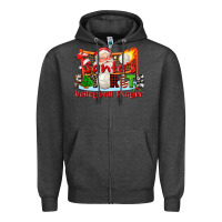 Charcoal Heather santas favorite volleyball player Zipper Hoodie - CowGirlArtShop