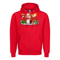Red santas favorite volleyball player Zipper Hoodie - CowGirlArtShop