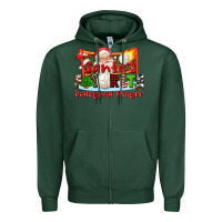Sports Green santas favorite volleyball player Zipper Hoodie - CowGirlArtShop