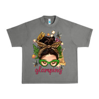 Tornado Glamping Messy Bun With Glamping Camp Tent Bbs Urban Heavy Tee - BundleAndBundleShop