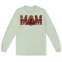Matcha Mom with Floral Aztec and Leopard Background Long Sleeve Tee - Bettercallsaul