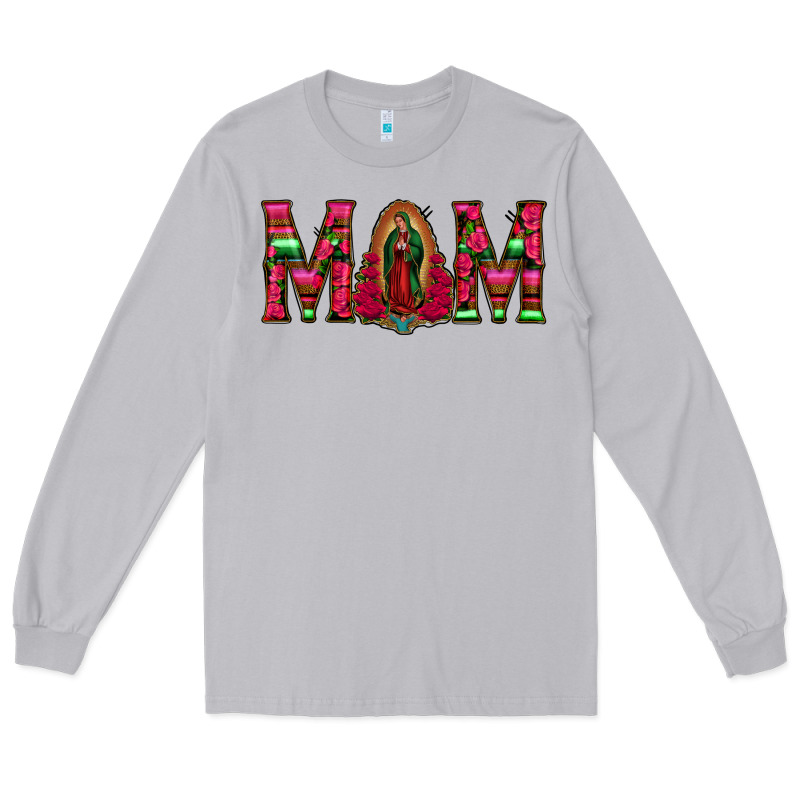 Mom With Floral Aztec And Leopard Background Long Sleeve Tee by Bettercallsaul | Teevron