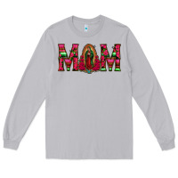 Moon Dust Mom with Floral Aztec and Leopard Background Long Sleeve Tee - Bettercallsaul