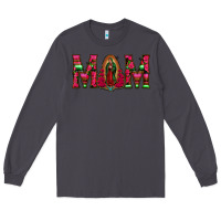 Smoke Mom with Floral Aztec and Leopard Background Long Sleeve Tee - Bettercallsaul
