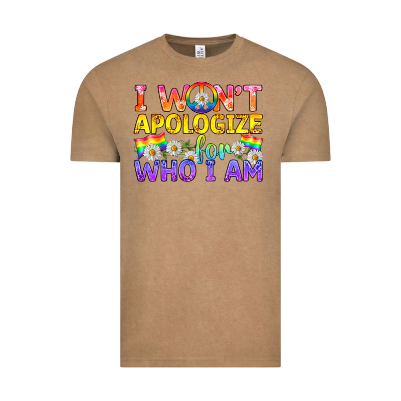 Lgbtq I Won't Apologize For Who I Am Vintage Tee by BundleAndBundleShop | Teevron