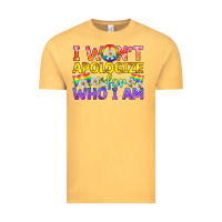 Vintage Mustard LGBTQ I Won't Apologize For Who I Am Vintage Tee - BundleAndBundleShop