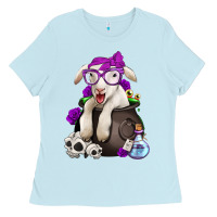 Baby Blue funny halloween lamb Ladies Tee - Jasminsmagicworld