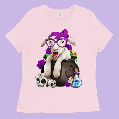 Funny Halloween Lamb Ladies Tee Designed By Jasminsmagicworld