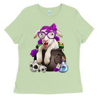 Matcha funny halloween lamb Ladies Tee - Jasminsmagicworld