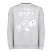 Heather Grey Wrt Beauty And The Beast Heavyweight Sweatshirt - Bettercallsaul
