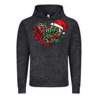 Vintage Black santa paws christmas heart Vintage Hoodie - MaliasSmallBusiness