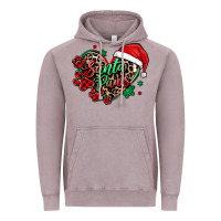 Vintage Zinc santa paws christmas heart Vintage Hoodie - MaliasSmallBusiness