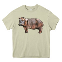 Mossy hippopotamus Heavy Core Tee - LillyAllenDesigns